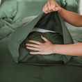 Load image into Gallery viewer, Bamboo Quilt Cover Set HUNTER GREEN