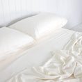 Load image into Gallery viewer, Bamboo Fitted Sheet IVORY