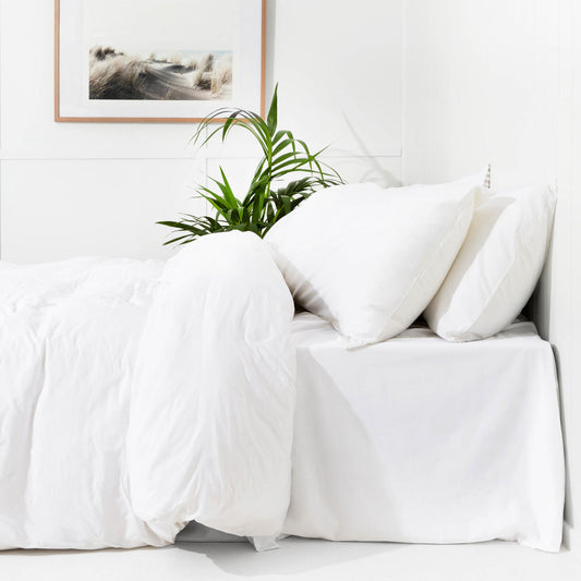 Bamboo Quilt Cover Set WHITE