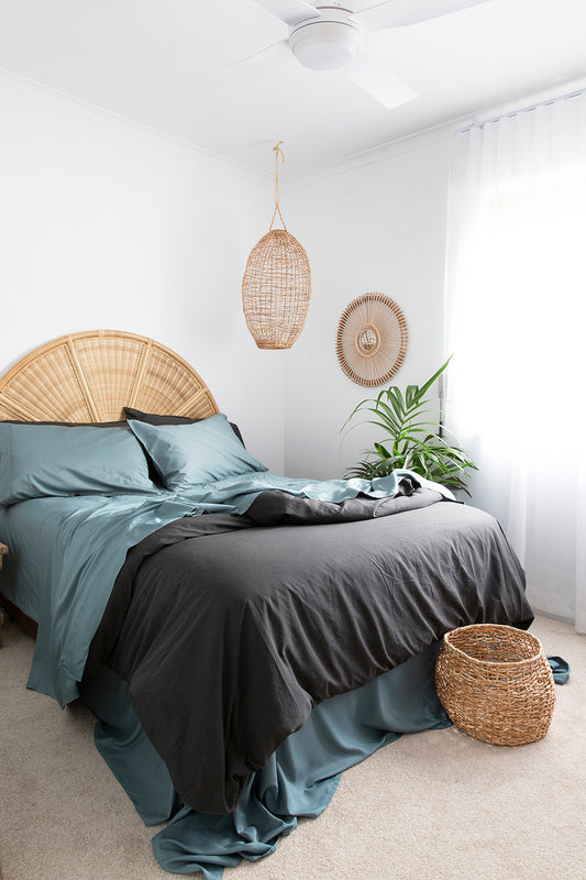 Bamboo Charcoal Quilt Cover Set BLACK