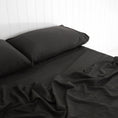Load image into Gallery viewer, Bamboo Charcoal Flat Sheet BLACK
