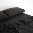 Load image into Gallery viewer, Bamboo Charcoal Flat Sheet BLACK