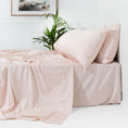 Load image into Gallery viewer, Bamboo Flat Sheet CLAY PINK
