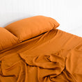 Load image into Gallery viewer, Bamboo Fitted Sheet GINGER
