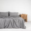 Load image into Gallery viewer, Bamboo Charcoal Flat Sheet GREY
