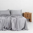 Load image into Gallery viewer, Bamboo Fitted Sheet PEWTER