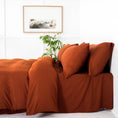 Load image into Gallery viewer, Bamboo Fitted Sheet RUST