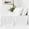 Load image into Gallery viewer, Bamboo Flat Sheet WHITE