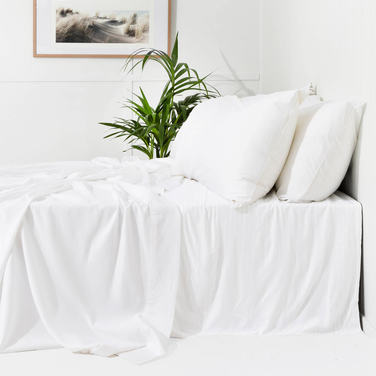 Bamboo Flat Sheet WHITE