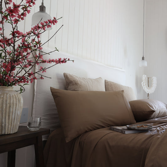 Bamboo Quilt Cover Set MOCHA
