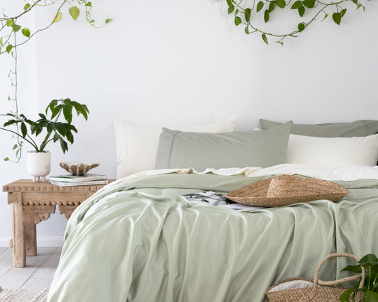 Bamboo Quilt Cover Set GREEN TEA