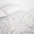 Load image into Gallery viewer, Bamboo Fitted Sheet WHITE