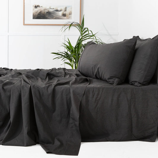 Bamboo Charcoal Fitted Sheet BLACK