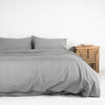 Load image into Gallery viewer, Bamboo Charcoal Fitted Sheet GREY
