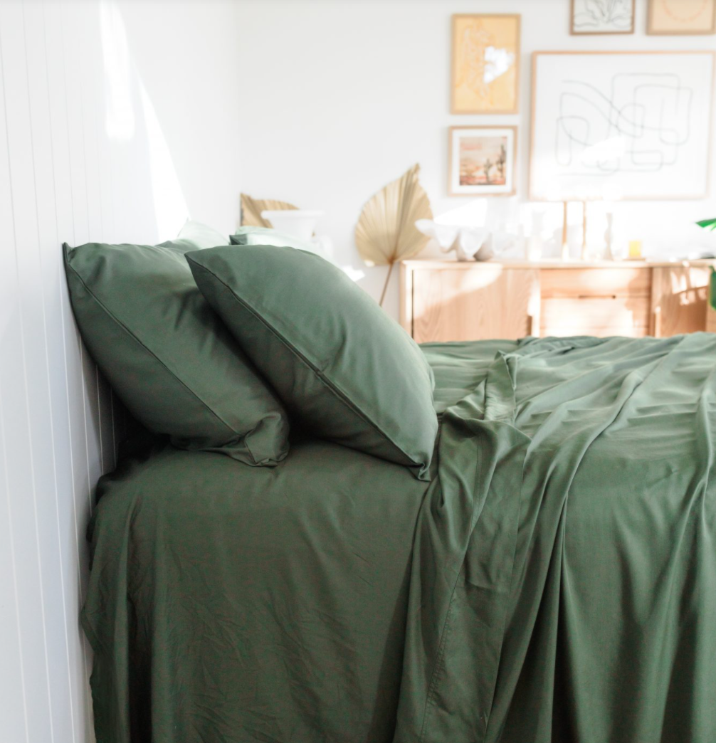 Bamboo Flat Sheet HUNTER GREEN