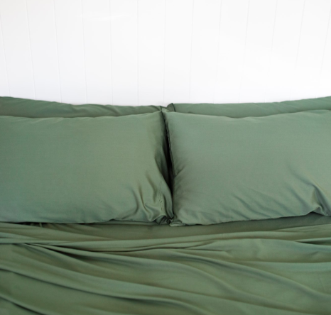 Bamboo Flat Sheet HUNTER GREEN