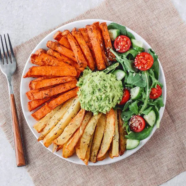 Oil-free Baked Potato Fries // Only 10 Mins Prep