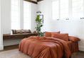 Load image into Gallery viewer, Bamboo Quilt Cover Set RUST
