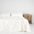 Load image into Gallery viewer, Bamboo Fitted Sheet IVORY

