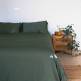 Load image into Gallery viewer, Bamboo Quilt Cover Set HUNTER GREEN
