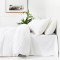 Load image into Gallery viewer, Bamboo Quilt Cover Set WHITE
