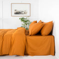 Load image into Gallery viewer, Bamboo Fitted Sheet GINGER
