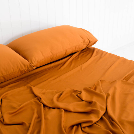 Bamboo Fitted Sheet GINGER