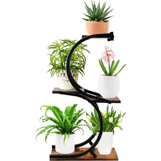 Modern Multi-Tier Circular Plant Stand – Indoor & Outdoor Decorative Display Shelf for Home Décor