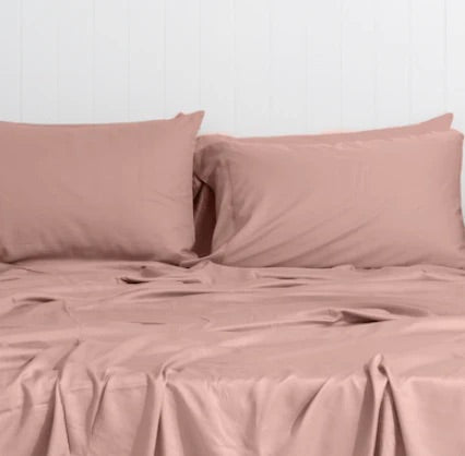 Fitted Sheet and Pillow Case Bundle PROTEA PINK