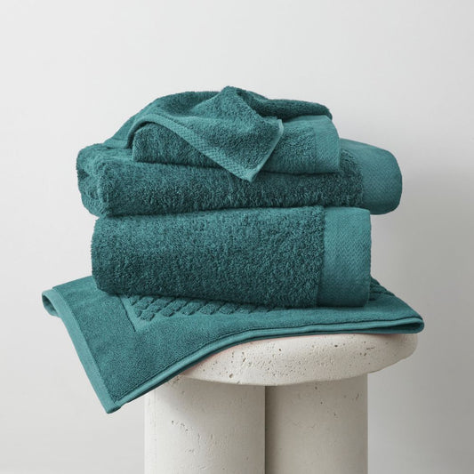 teal bamboo bath towels