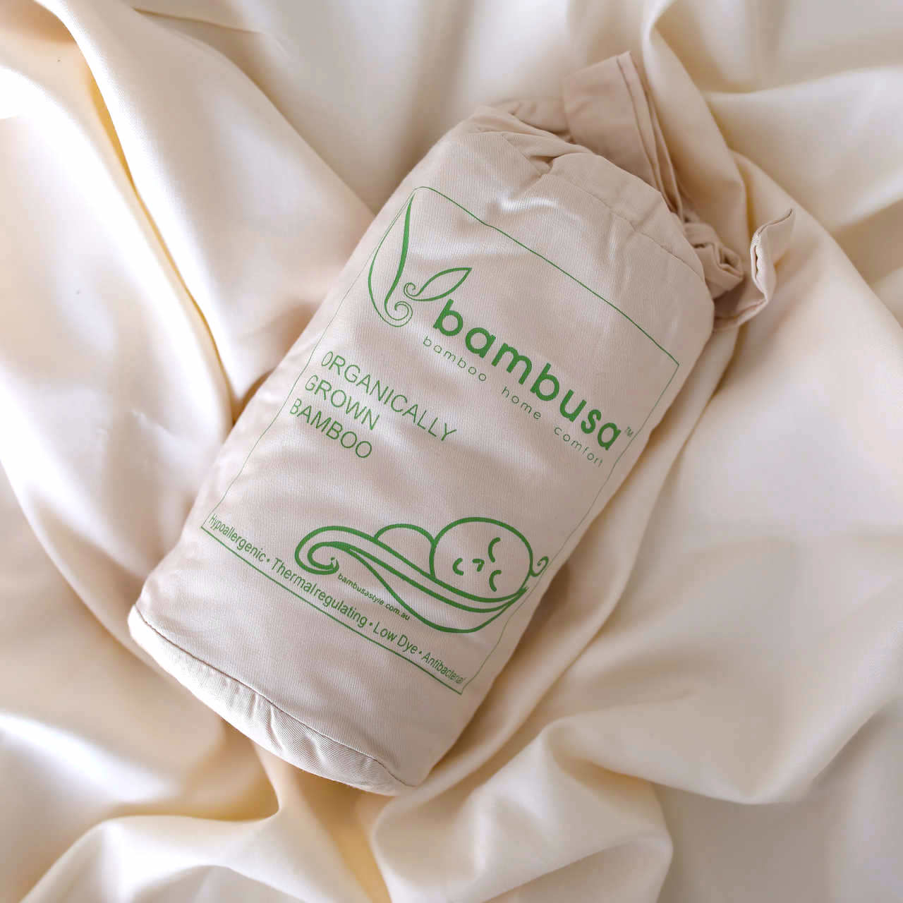 Bamboo Cot Sheet Set WARM IVORY