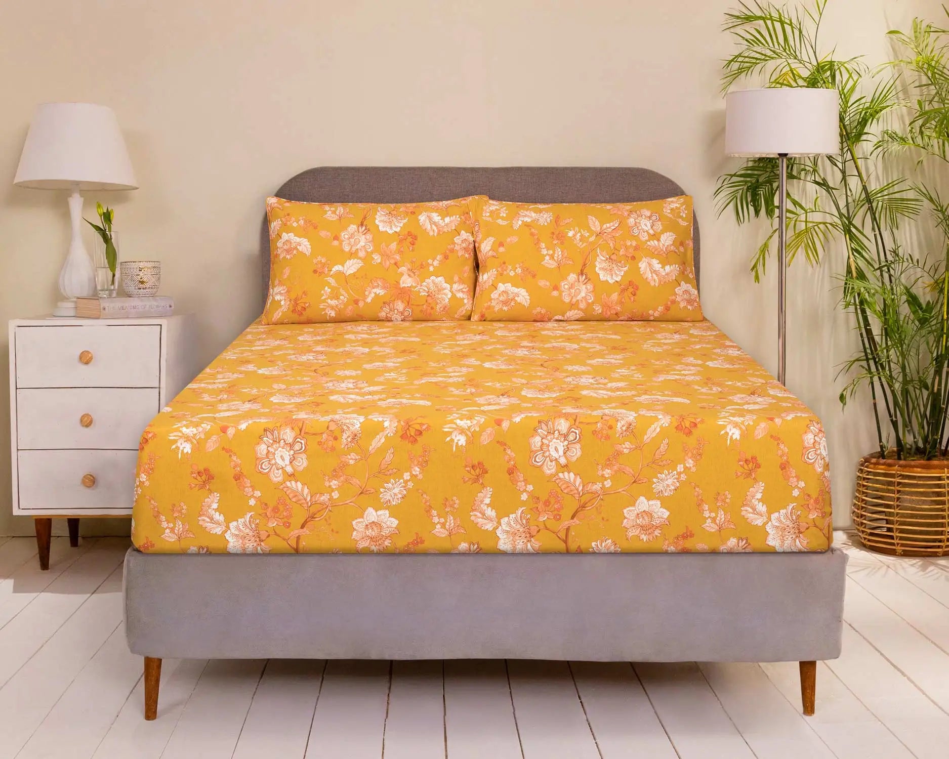 Saffron Gold Fitted Sheet Set