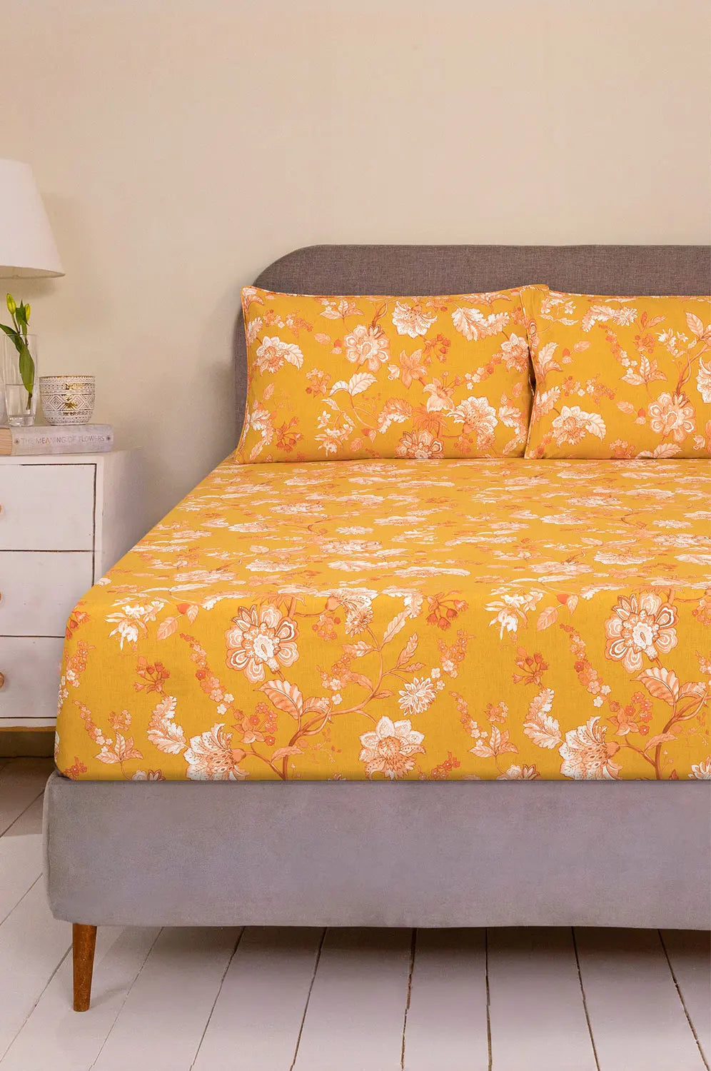 Saffron Gold Fitted Sheet Set