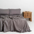 Load image into Gallery viewer, Bamboo Fitted Sheet DOVE GREY

