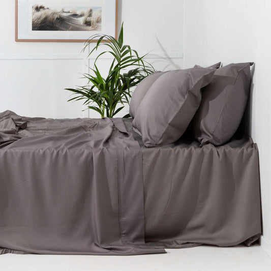 Bamboo Fitted Sheet DOVE GREY